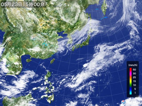 実況天気図(2017年05月23日)