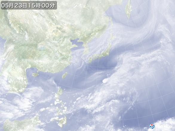 実況天気図(2017年05月23日)