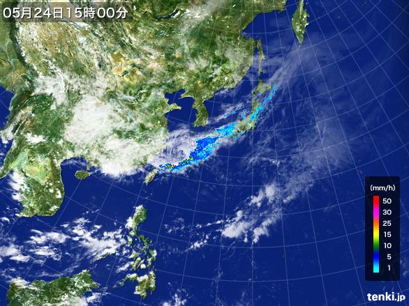 実況天気図(2017年05月24日)