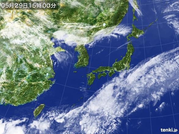 実況天気図(2017年05月29日)