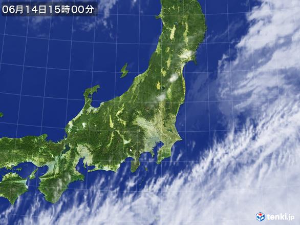 実況天気図(2017年06月14日)