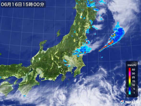 実況天気図(2017年06月16日)