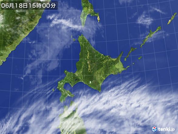 実況天気図(2017年06月18日)
