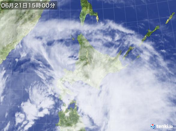 実況天気図(2017年06月21日)