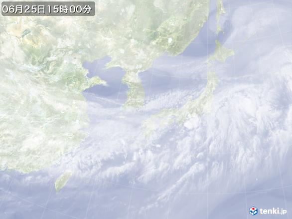 実況天気図(2017年06月25日)