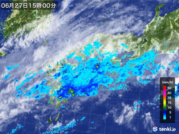 実況天気図(2017年06月27日)