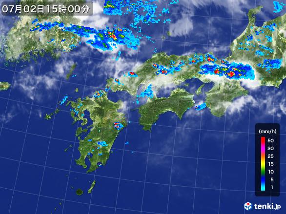 実況天気図(2017年07月02日)