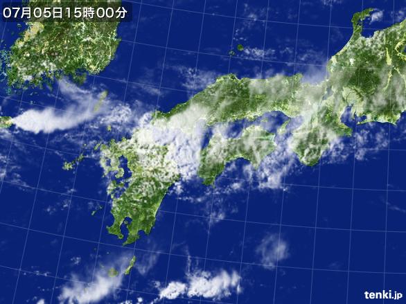 実況天気図(2017年07月05日)