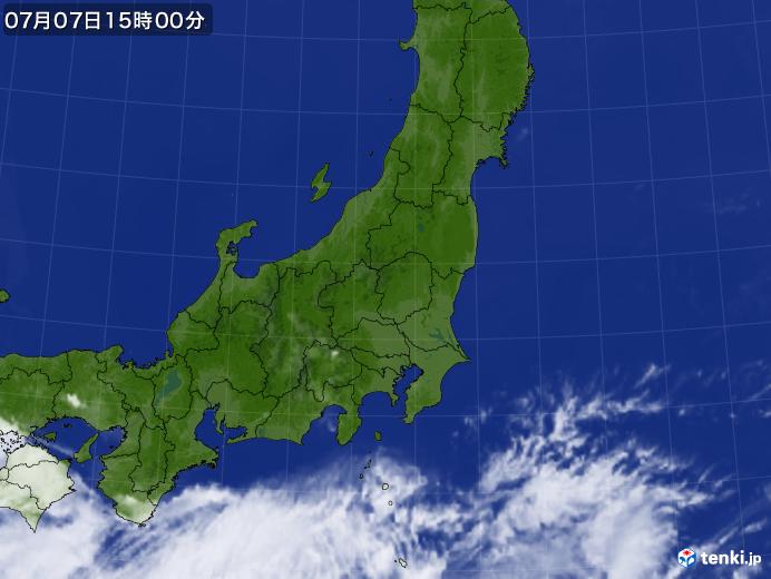 実況天気図(2017年07月07日)