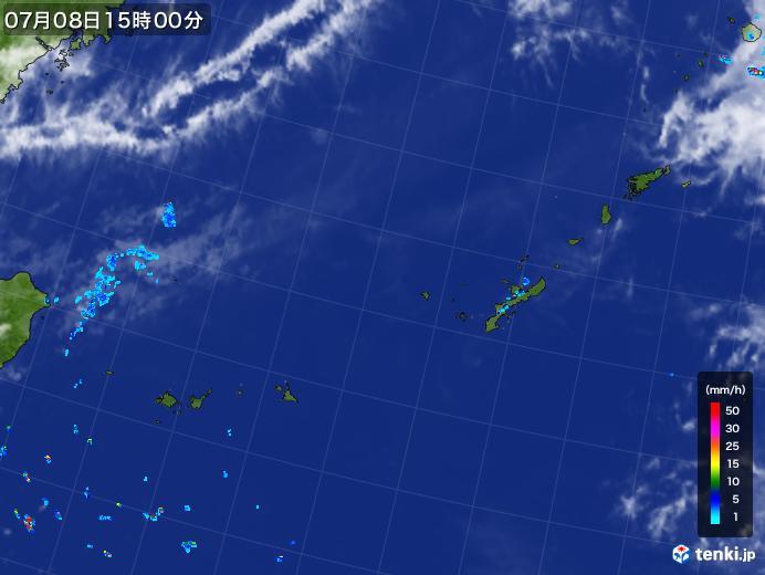 実況天気図(2017年07月08日)