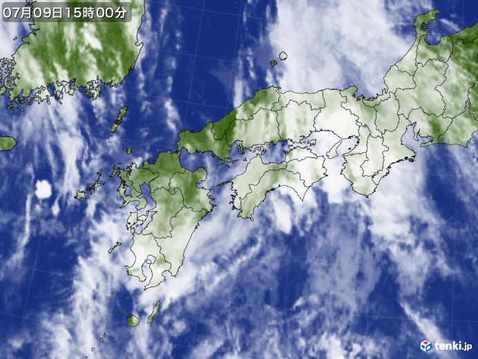 実況天気図(2017年07月09日)