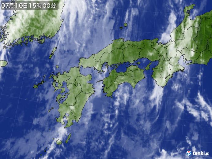 実況天気図(2017年07月10日)