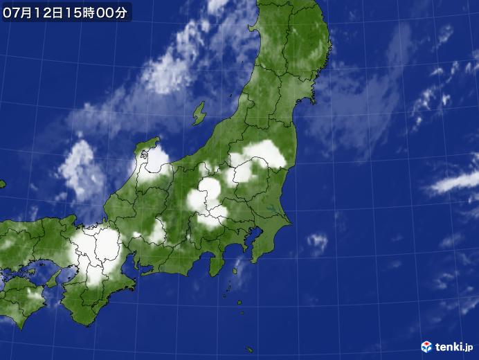 実況天気図(2017年07月12日)