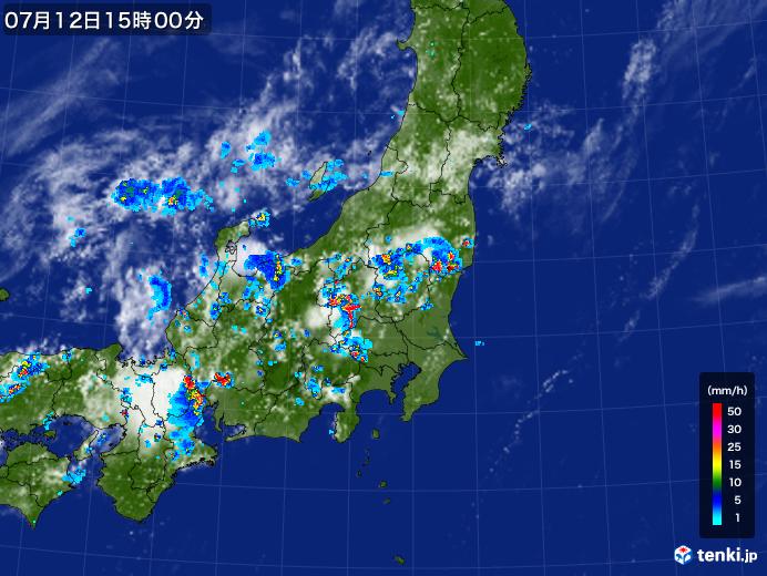 実況天気図(2017年07月12日)