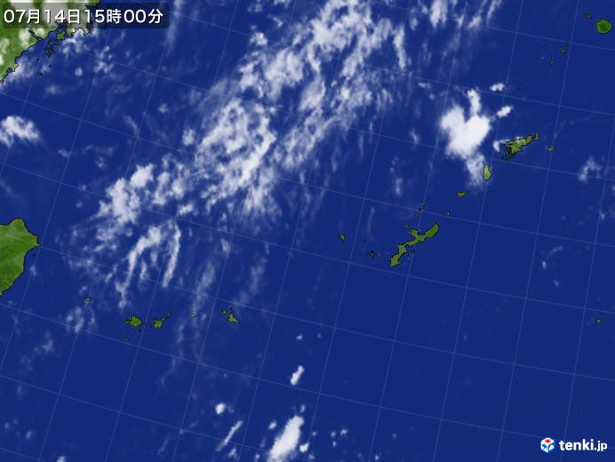 実況天気図(2017年07月14日)