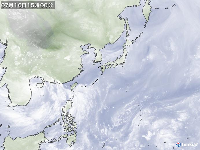 実況天気図(2017年07月16日)