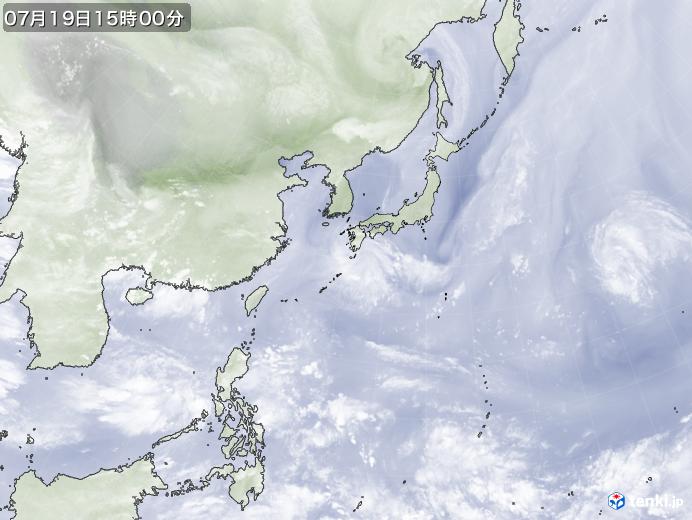 実況天気図(2017年07月19日)