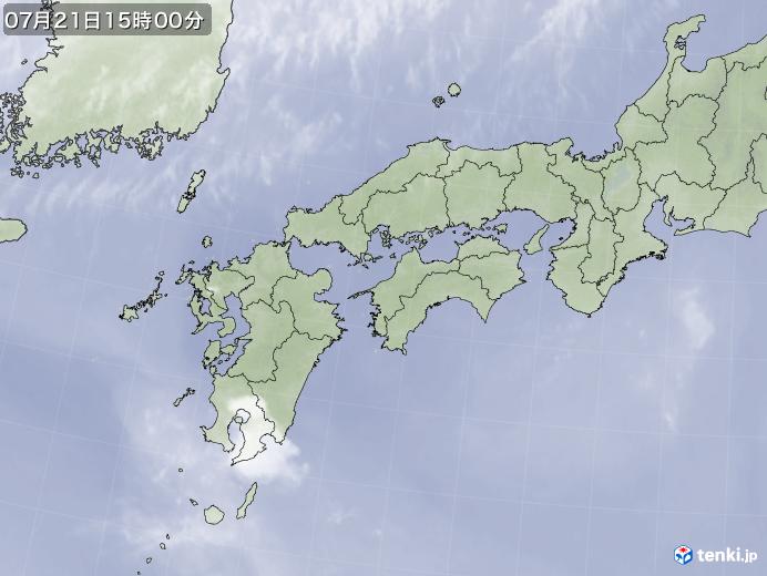 実況天気図(2017年07月21日)