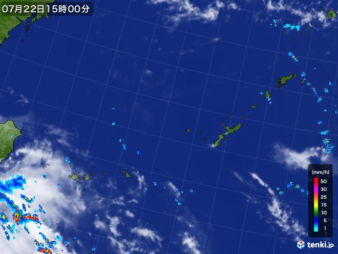 実況天気図(2017年07月22日)