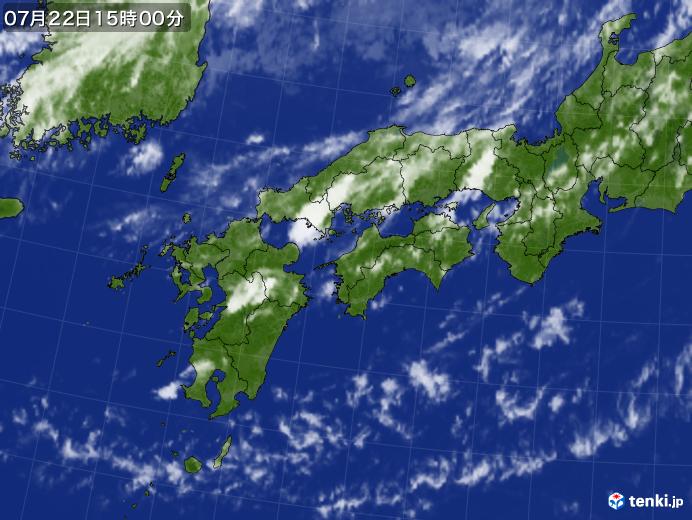 実況天気図(2017年07月22日)