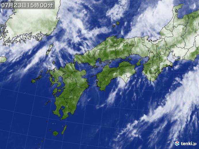 実況天気図(2017年07月23日)