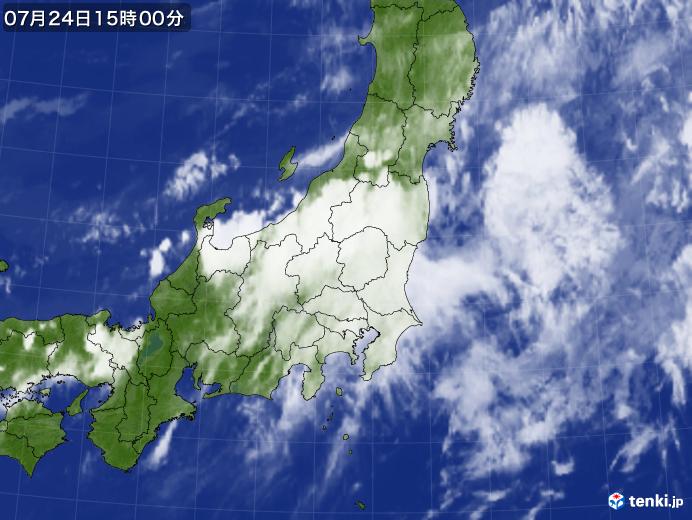 実況天気図(2017年07月24日)