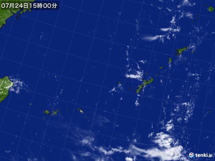 実況天気図(2017年07月24日)