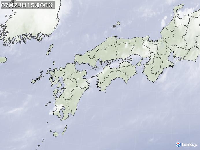 実況天気図(2017年07月24日)