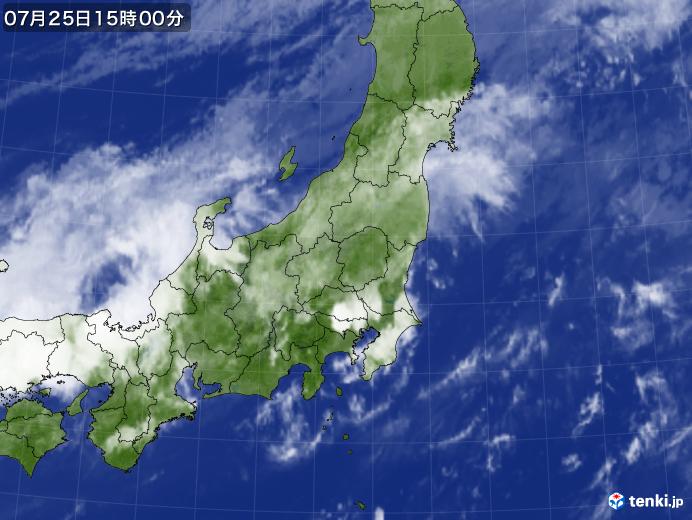 実況天気図(2017年07月25日)