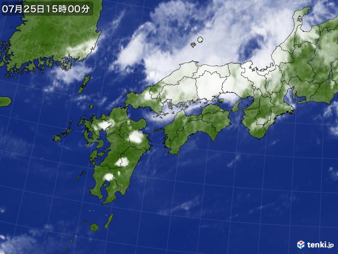 実況天気図(2017年07月25日)