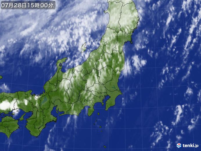 実況天気図(2017年07月28日)