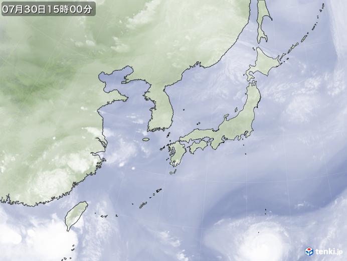 実況天気図(2017年07月30日)