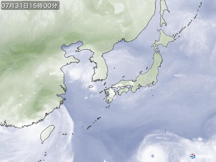 実況天気図(2017年07月31日)