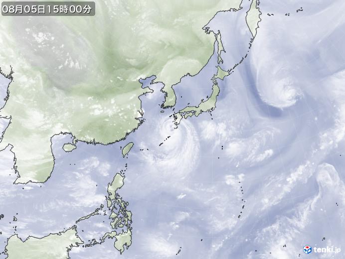 実況天気図(2017年08月05日)