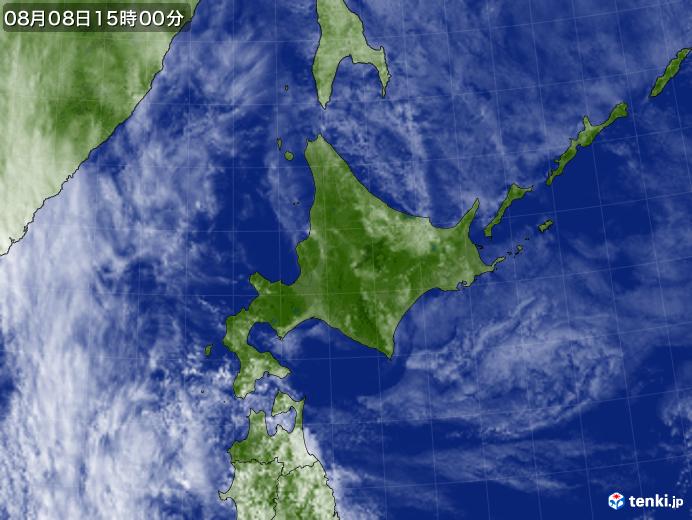 実況天気図(2017年08月08日)