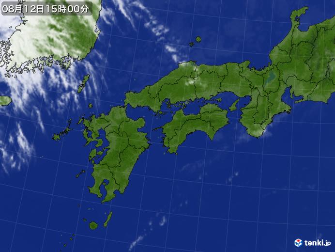 実況天気図(2017年08月12日)