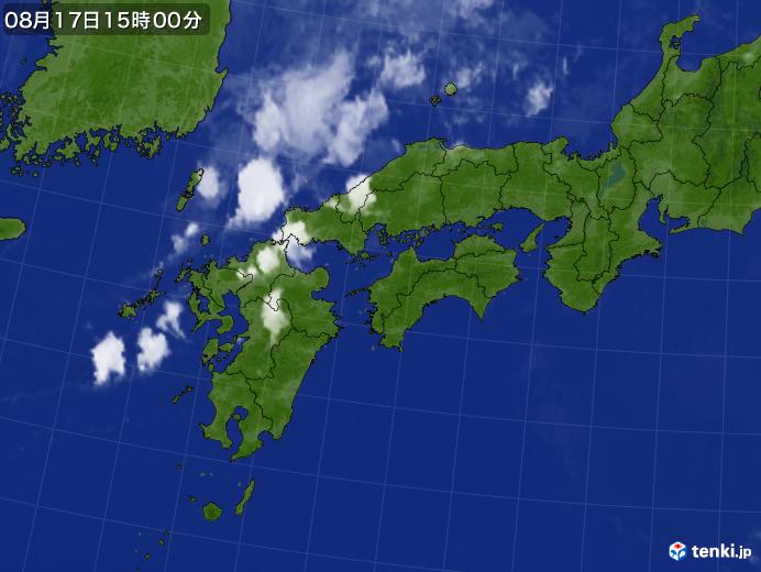 実況天気図(2017年08月17日)