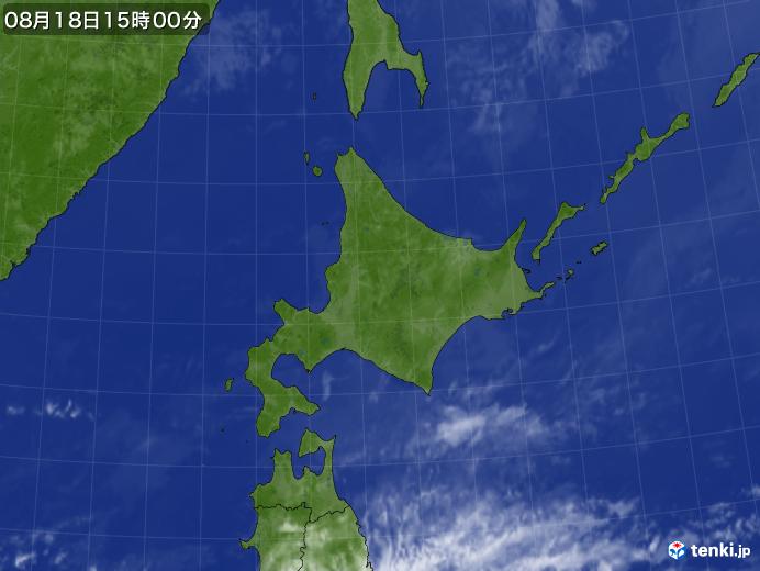 実況天気図(2017年08月18日)