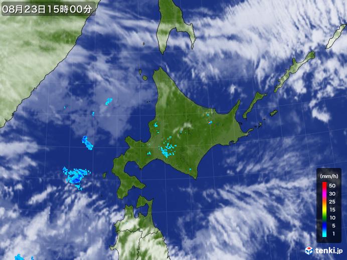 実況天気図(2017年08月23日)