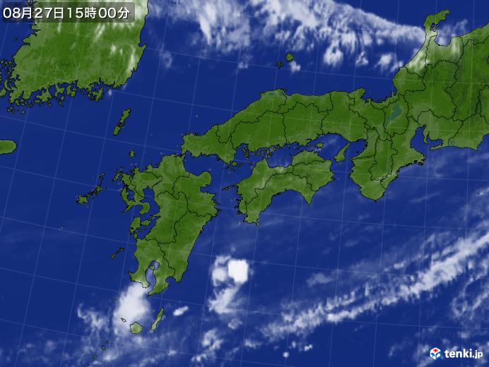 実況天気図(2017年08月27日)