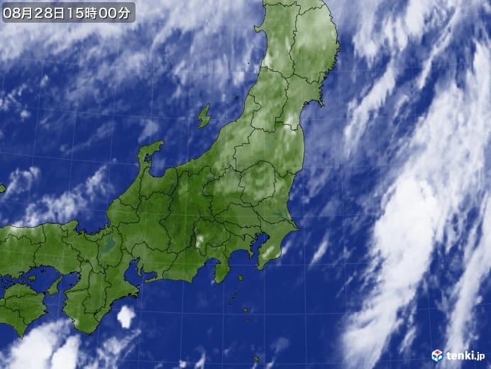 実況天気図(2017年08月28日)