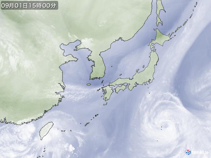 実況天気図(2017年09月01日)