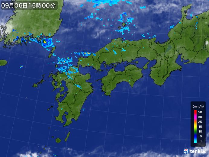 実況天気図(2017年09月06日)
