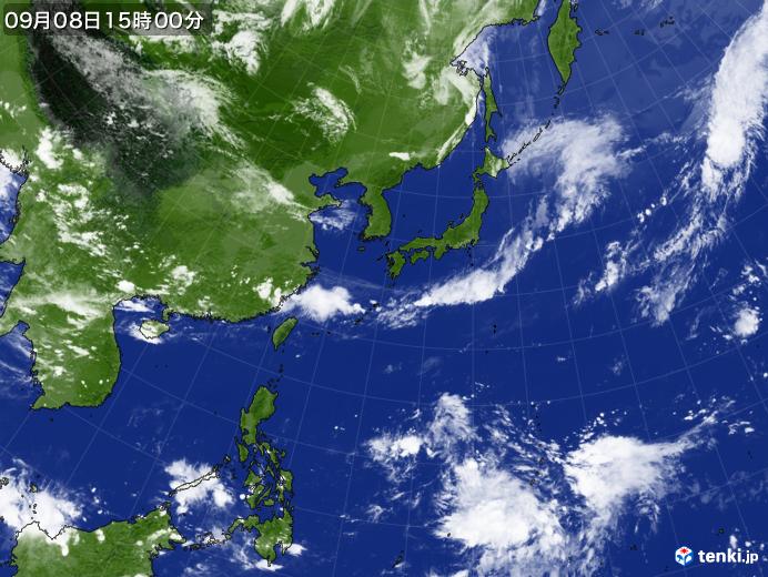 実況天気図(2017年09月08日)