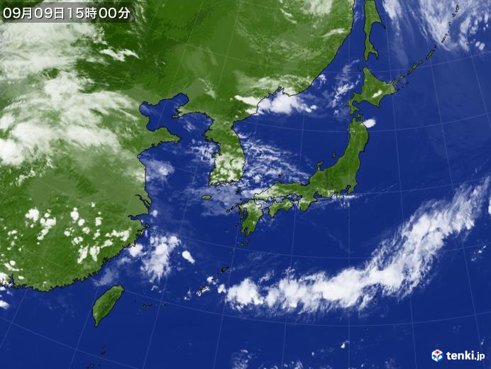 実況天気図(2017年09月09日)