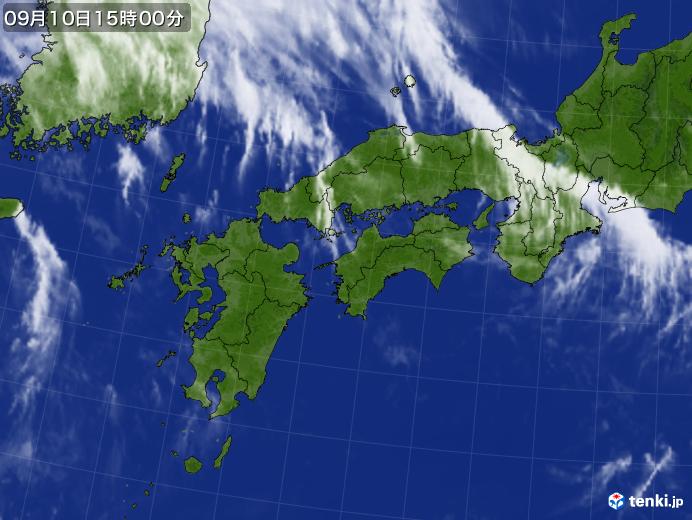 実況天気図(2017年09月10日)