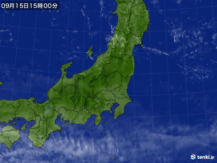 実況天気図(2017年09月15日)