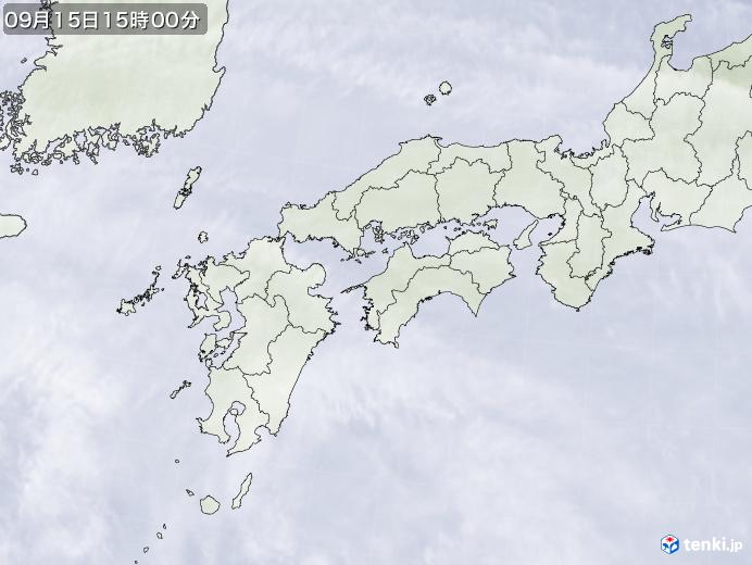 実況天気図(2017年09月15日)