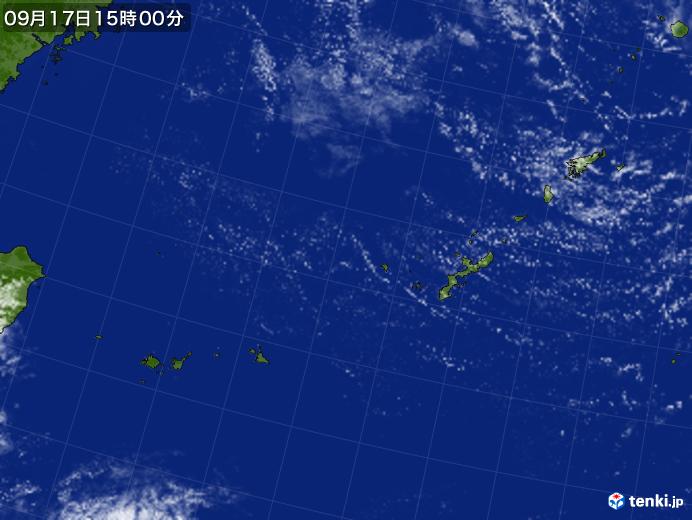 実況天気図(2017年09月17日)