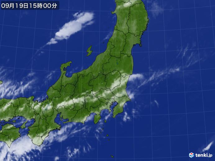 実況天気図(2017年09月19日)